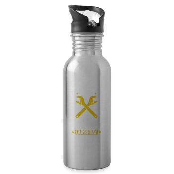 I'm an Expert at taking Breaks Labor Day - 20 oz Water Bottle - silver - Right