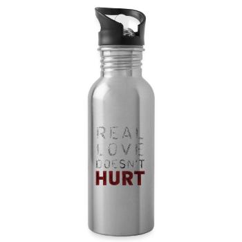 Domestic Violence Awareness Raising Awareness - 20 oz Water Bottle - silver - Right