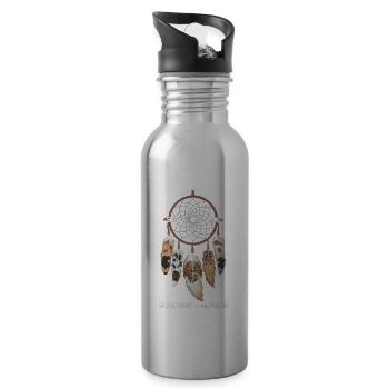 Dream Catcher Bohemian Spiritual Dreamcatcher - 20 oz Water Bottle - silver - Right