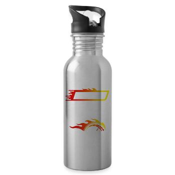 Tuner, Car Fan, Racer, Racing, Fast Cars, Tuning - 20 oz Water Bottle - silver - Right