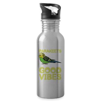 Parakeets The Guardians Of for a - 20 oz Water Bottle - silver - Right