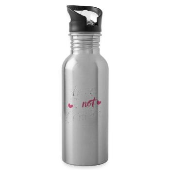 Domestic Violence Awareness Raising Awareness - 20 oz Water Bottle - silver - Right
