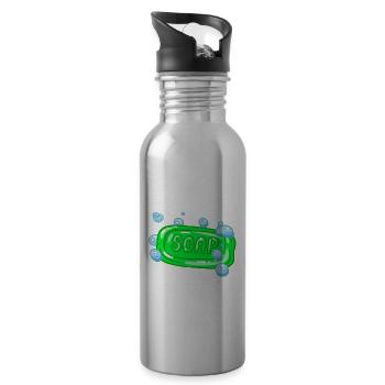 Soap Whisperer Soap Production - 20 oz Water Bottle - silver - Right