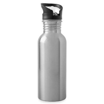 Scuba Diving Diver - 20 oz Water Bottle - silver - Right