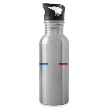 Kamala Harris 2024 flag - 20 oz Water Bottle - silver - Right