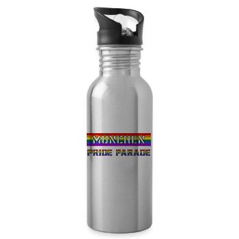 Pride Parade München - 20 oz Water Bottle - silver - Right