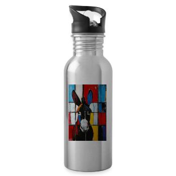 Donkey - 20 oz Water Bottle - silver - Right