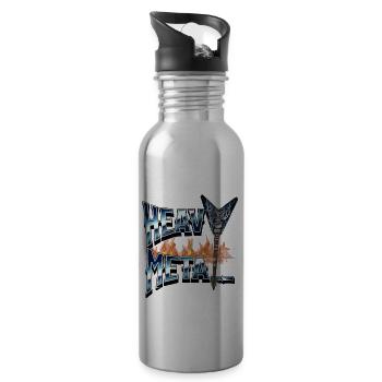 Heavy Metal - 20 oz Water Bottle - silver - Right