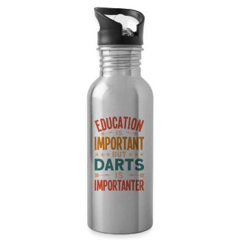 Darts Dart Player - 20 oz Water Bottle - silver - Right