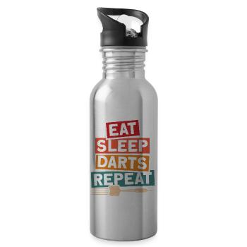 Darts Dart Player - 20 oz Water Bottle - silver - Right