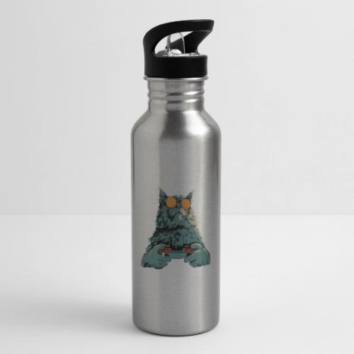 Cat: Fluff Mode On - 20 oz Water Bottle