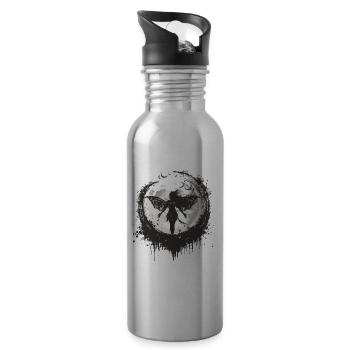 Fairy Fairy Tale Moon Mythical Creature - 20 oz Water Bottle - silver - Right