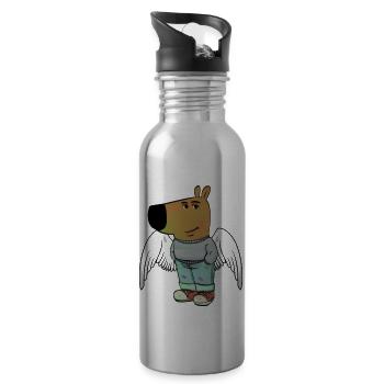I'M JUST A CHILL GUYS MEME SHIRT FUNNY HHHH - 20 oz Water Bottle - silver - Right