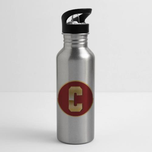 Letter C – Capital Varsity Alphabet Monogram - 20 oz Water Bottle