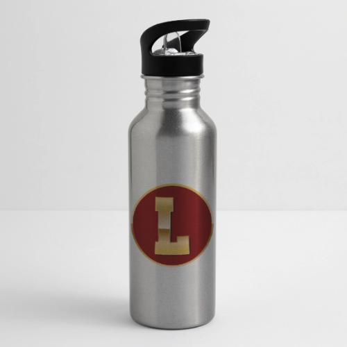 Letter L – Capital Varsity Alphabet Monogram - 20 oz Water Bottle