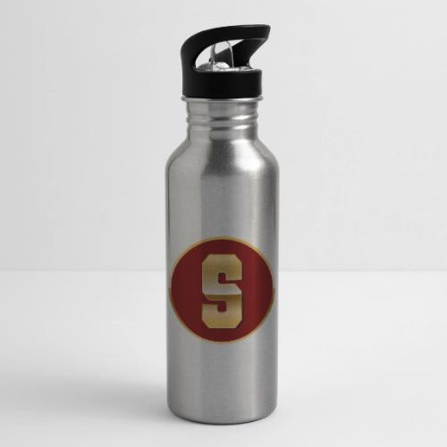 Letter S – Capital Varsity Alphabet Monogram - 20 oz Water Bottle