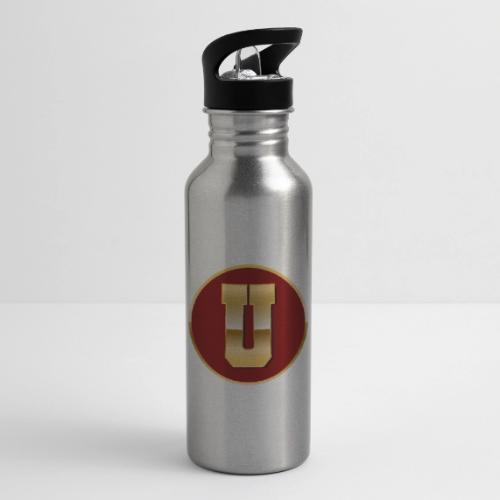 Letter U – Capital Varsity Alphabet Monogram - 20 oz Water Bottle