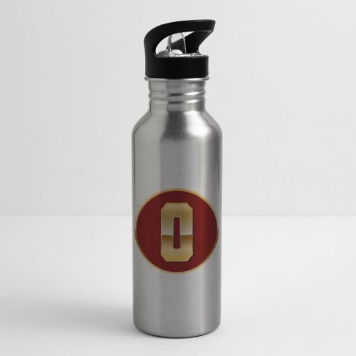 Letter O – Capital Varsity Alphabet Monogram - 20 oz Water Bottle