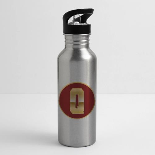 Letter Q – Capital Varsity Alphabet Monogram - 20 oz Water Bottle