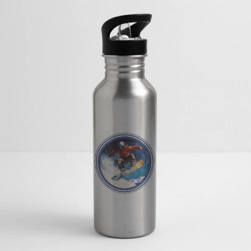 Snowboarding Rush - 20 oz Water Bottle