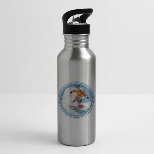 Snowboarding Edge - 20 oz Water Bottle