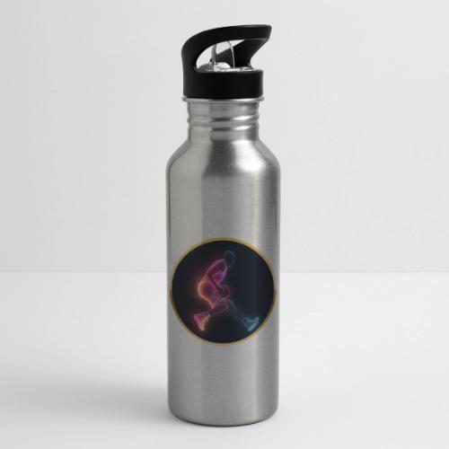 Basketball: Golden Court Glow - 20 oz Water Bottle