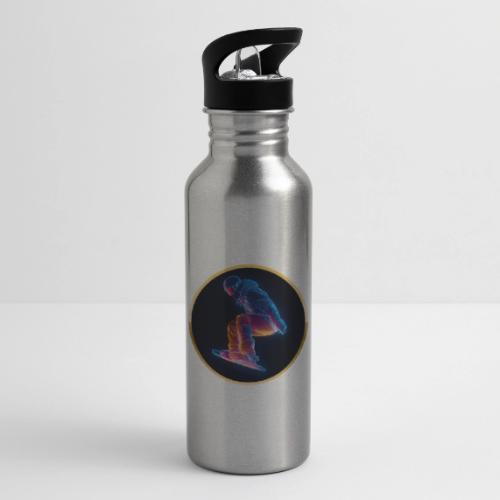 Snowboarding: Arctic Neon Leap - 20 oz Water Bottle