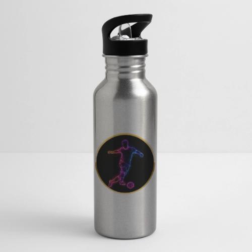 Neon Soccer Flow - 20 oz Water Bottle