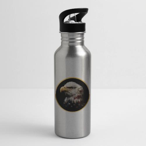 America: Golden Freedom Crest - 20 oz Water Bottle