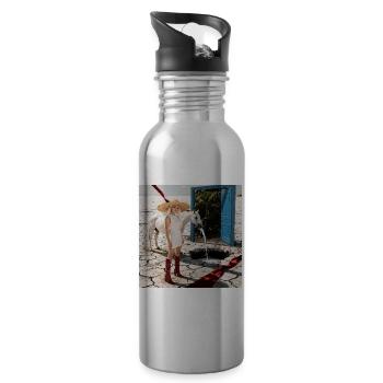 Desert Doorway Surreal Dress - 20 oz Water Bottle - silver - Right