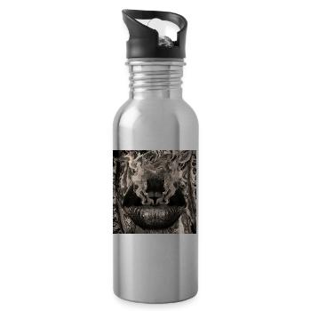Smoky Lips Noir - 20 oz Water Bottle - silver - Right