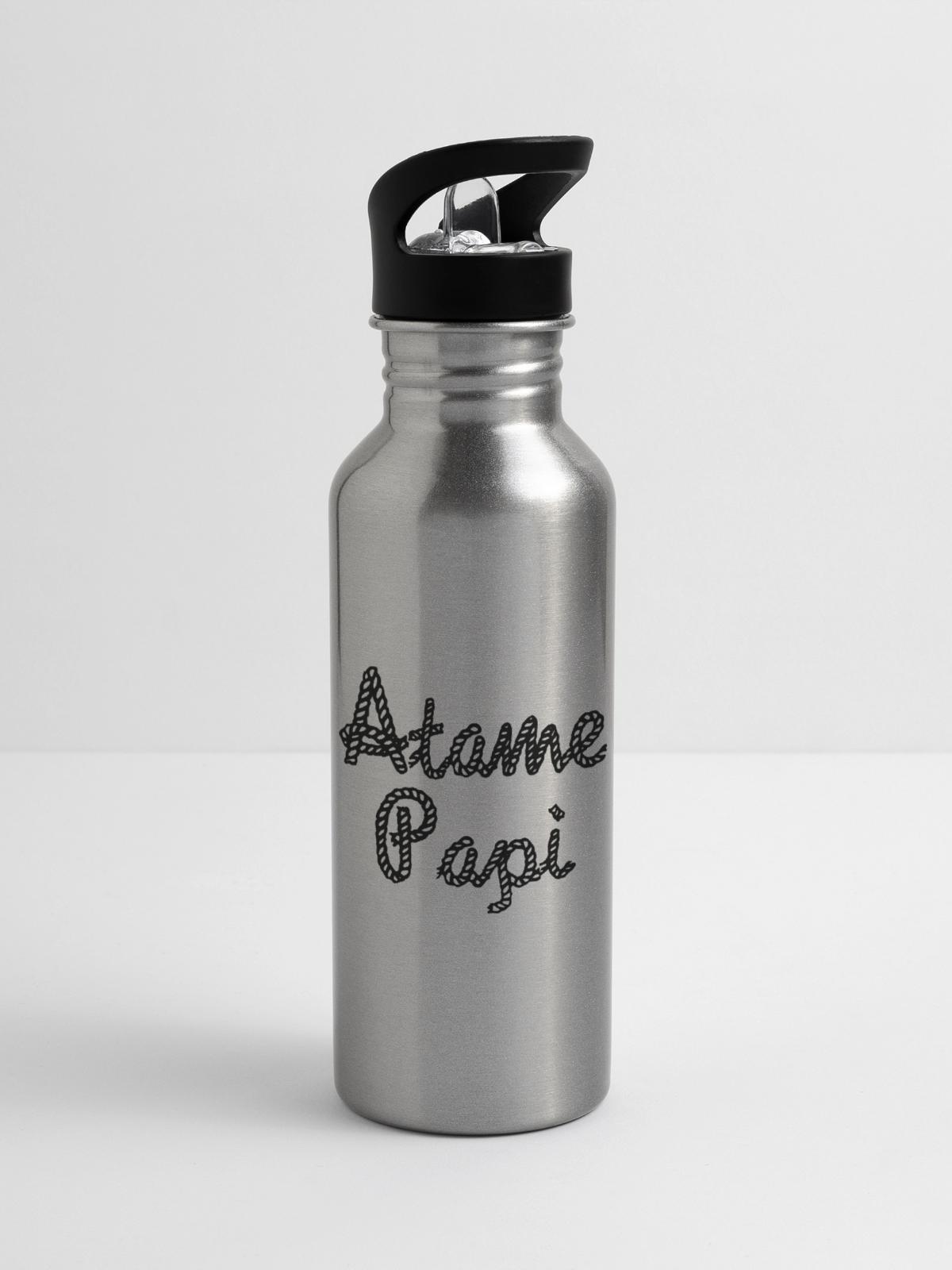 Atame Papi - 20 oz Water Bottle - silver - Right