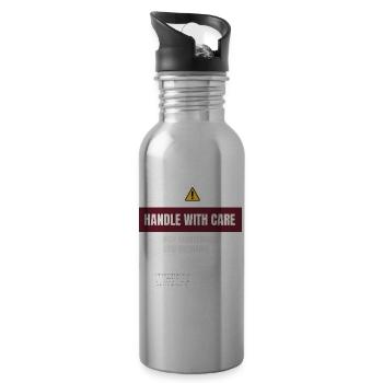 Handle With Care: High Maintenance - 20 oz Water Bottle - silver - Right