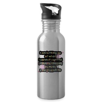 Embrace Serenity - 20 oz Water Bottle - silver - Right