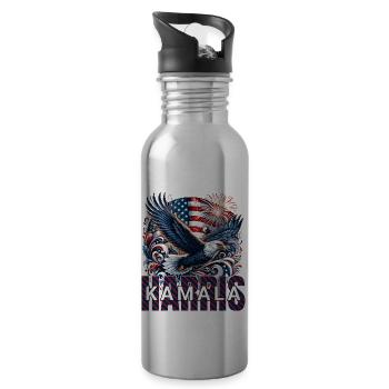Kamala Harris 2024 - 20 oz Water Bottle - silver - Right