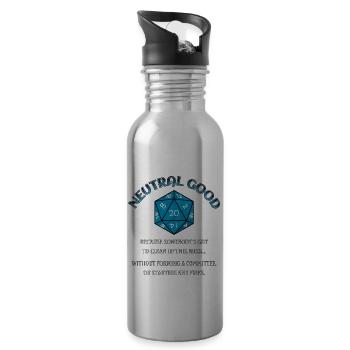 D20 Alignment NG - 20 oz Water Bottle - silver - Right