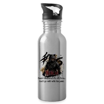Ninja - 20 oz Water Bottle - silver - Right