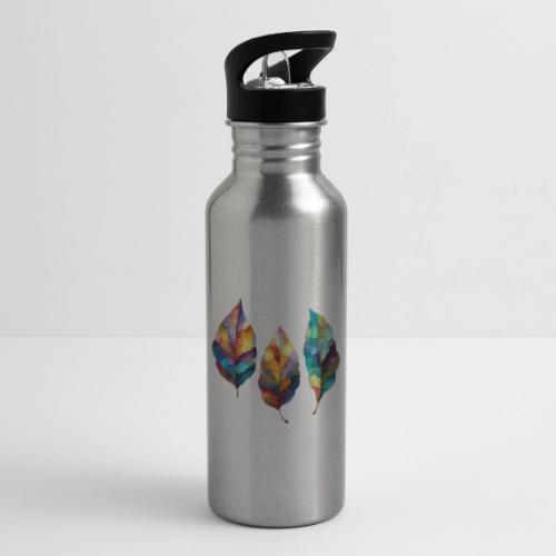 Art: Colorful Leaf Harmony - 20 oz Water Bottle