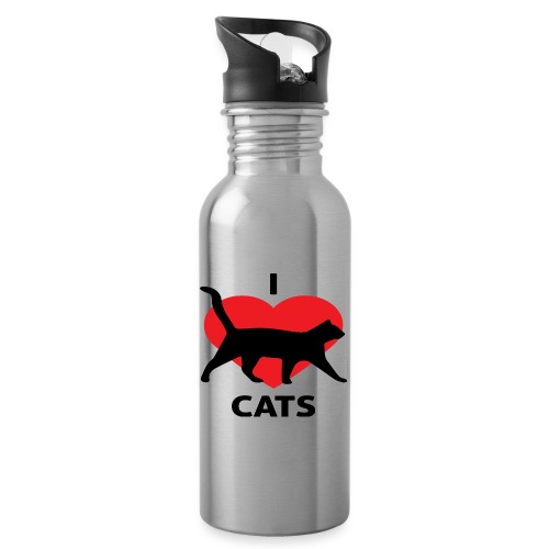 I Love Cats - Water Bottle