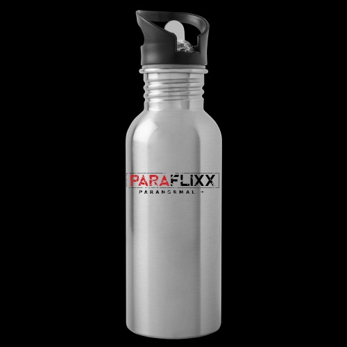 PARAFlixx Black Grunge - 20 oz Water Bottle