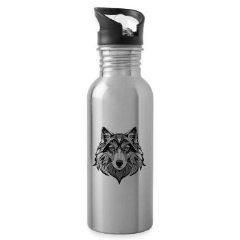 Golden eyes - 20 oz Water Bottle - silver - Right