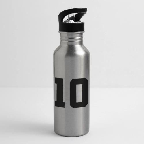 Varsity Number 10 Athletic Design - 20 oz Water Bottle