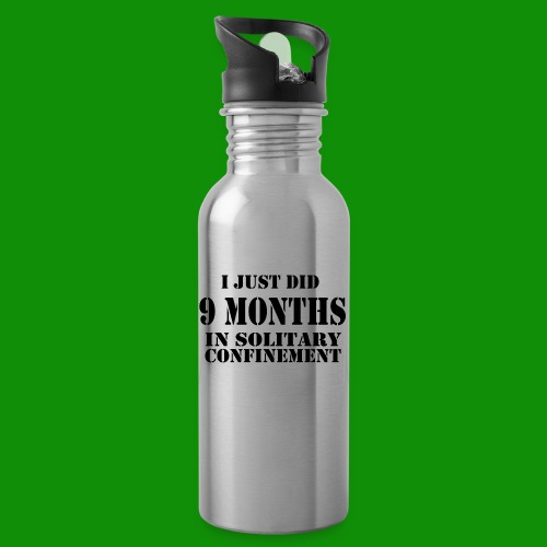 9 Months in Solitary Confinement - 20 oz Water Bottle
