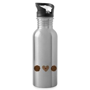 Cookie Chaos Coordinator - 20 oz Water Bottle - silver - Right