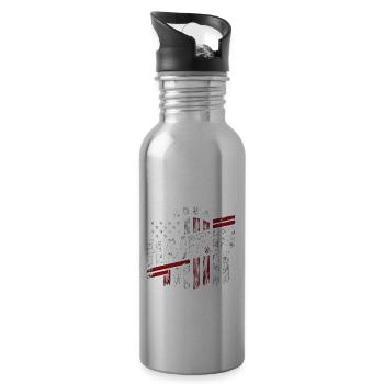 Kamala Harris For President 2024, Kamala 2024 - 20 oz Water Bottle - silver - Right