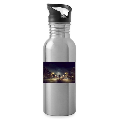 clock - 20 oz Water Bottle