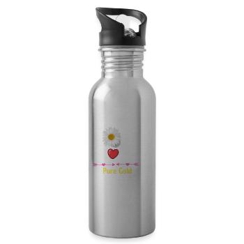 Mom's Love Pure Gold - 20 oz Water Bottle - silver - Right