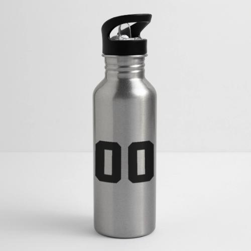 Varsity 00 Athletic Number Design - 20 oz Water Bottle