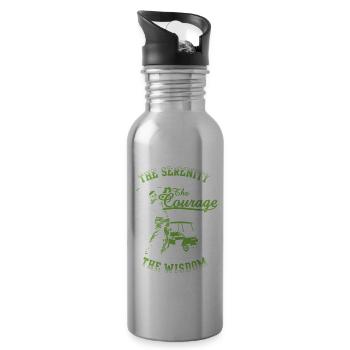 The serenity The Courage The Wisdom Golf - 20 oz Water Bottle - silver - Right