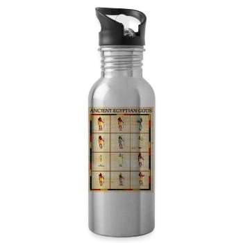 Ancient Egyptian Gods Mythology Pantheon T-Shirt  - 20 oz Water Bottle - silver - Right